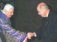 Otto d'Asburgo con Benedetto XVI