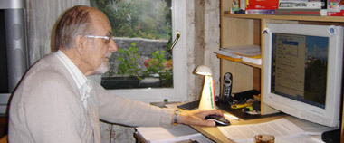 Arthur Krüger nella sua casa nel 2005